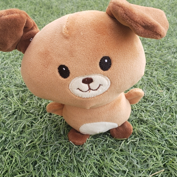 Fuzzy Friends Brown Doggie plush toy with a 6-inch - Picture 4 of 4